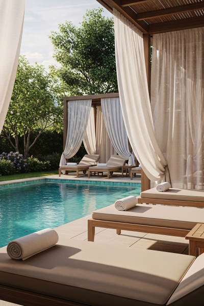 Luxurious Poolside Retreat Luxurious Poolside Retreat